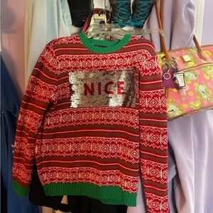 33 Degrees Sequin “Ugly” Christmas Sweater